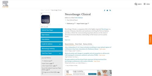 刊登尖端研究 解析 NeuroImage Clinical 期刊及其對神經影像學研究方向的偏重